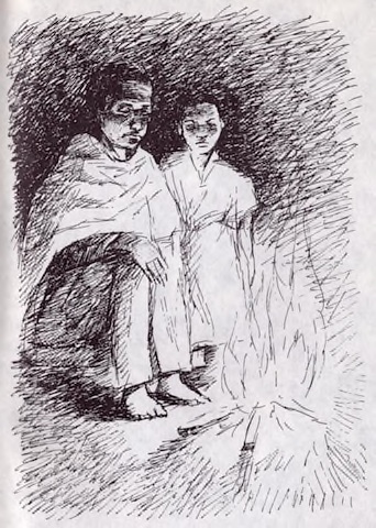 Illustration from “The Man with the Evil Eye”
