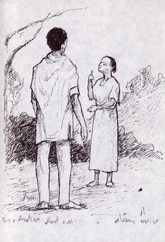 Illustration from “The Man with the Evil Eye”