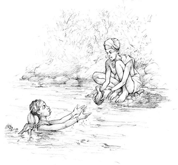 Illustration from “The Story of Jahiti”