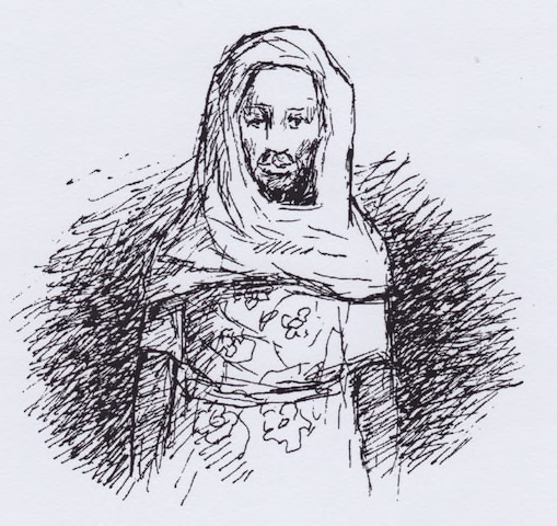 Illustration from “Ahmed and the Clever Woman”